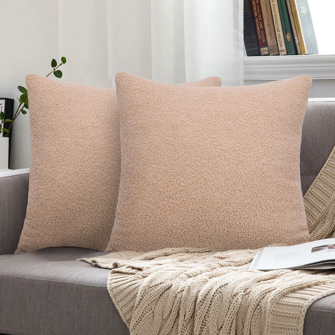 Title 8, Soft Color Model Room Bay Window Throw Pillowcase