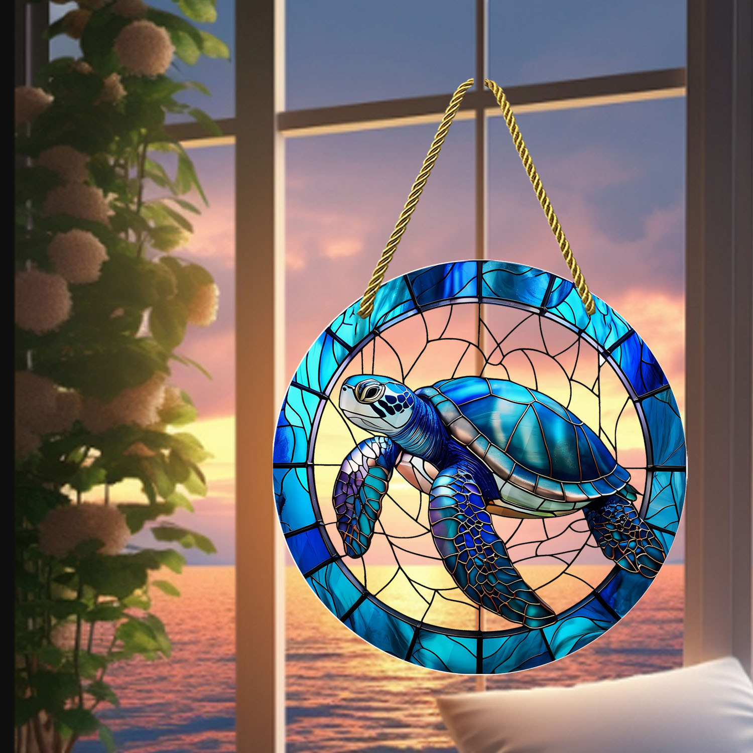 Colorful Indoor And Outdoor Acrylic Round Pendants For Decoration