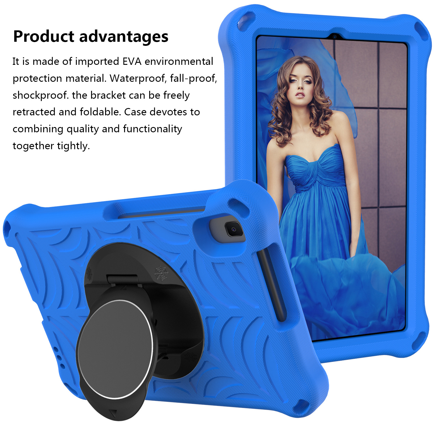 Pure Color All-matching Spider Eva Tablet Computer Protecting Case