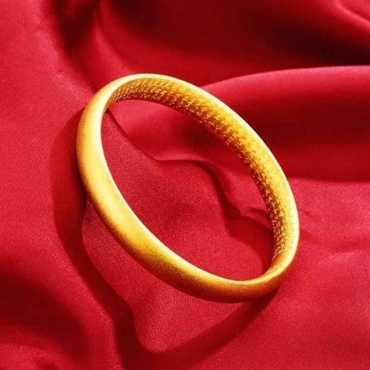 Traditional-Method Heart Sutra Frosted Solid-Closed Bracelet