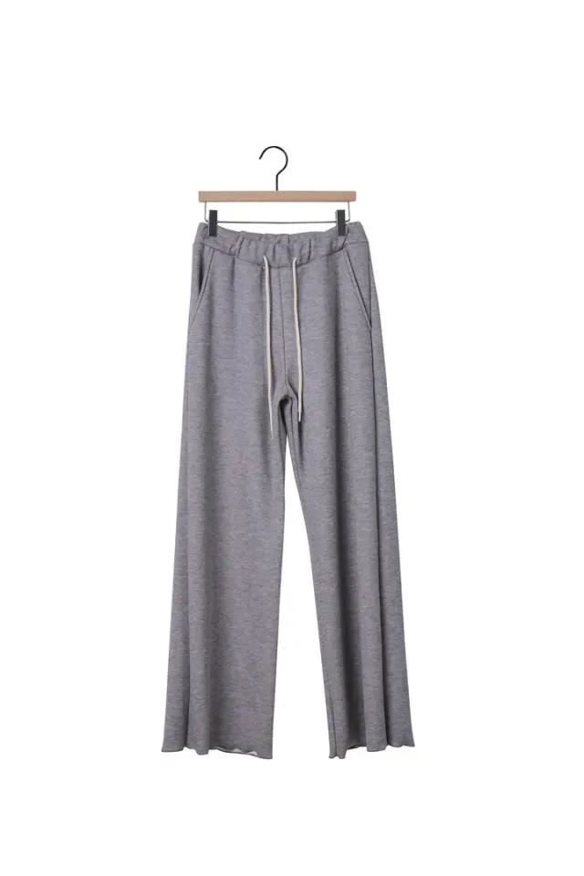 Elastic Waist Drawstring Slimming Trousers Gray - Shop at LoveMi