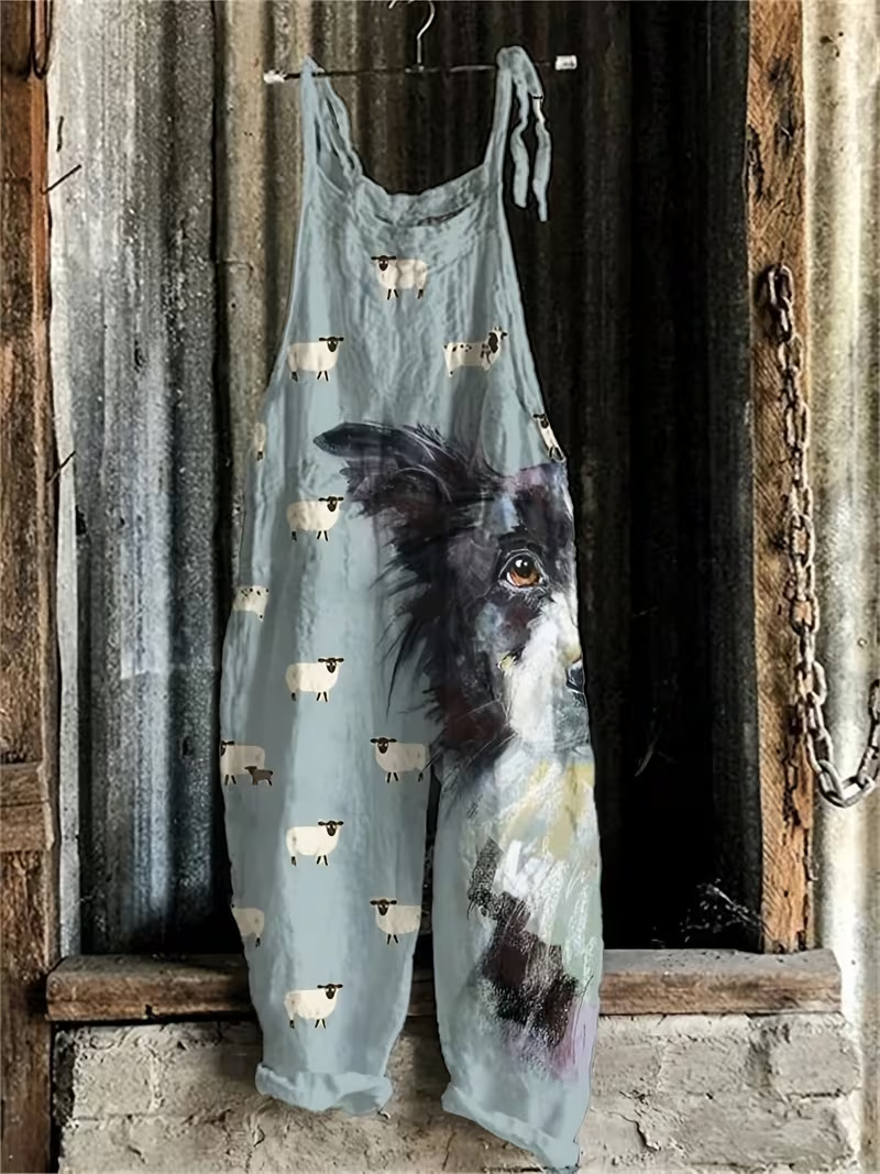 3D-printed Suspender Casual Pants Suspender Overalls 6