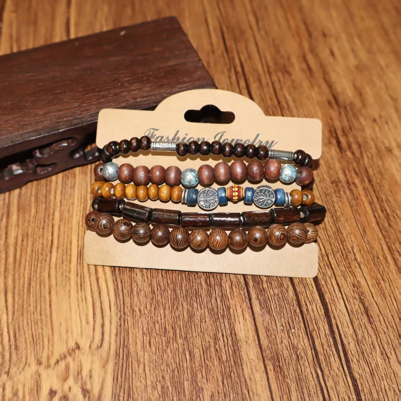 Multilayer Elastic Metal Tree Of Life Bracelet