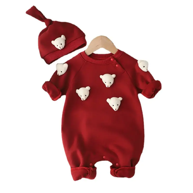 Fleece Lined Padded Warm Keeping Jumpsuit