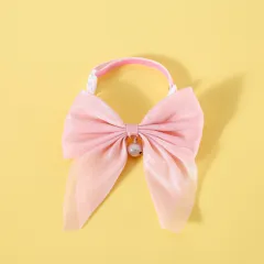 Pet Cat Small And Medium Size Felt Rabbit Ears Beret Rabbit Headwear Warm Hat - Pink Princess Bow Collar - View 1