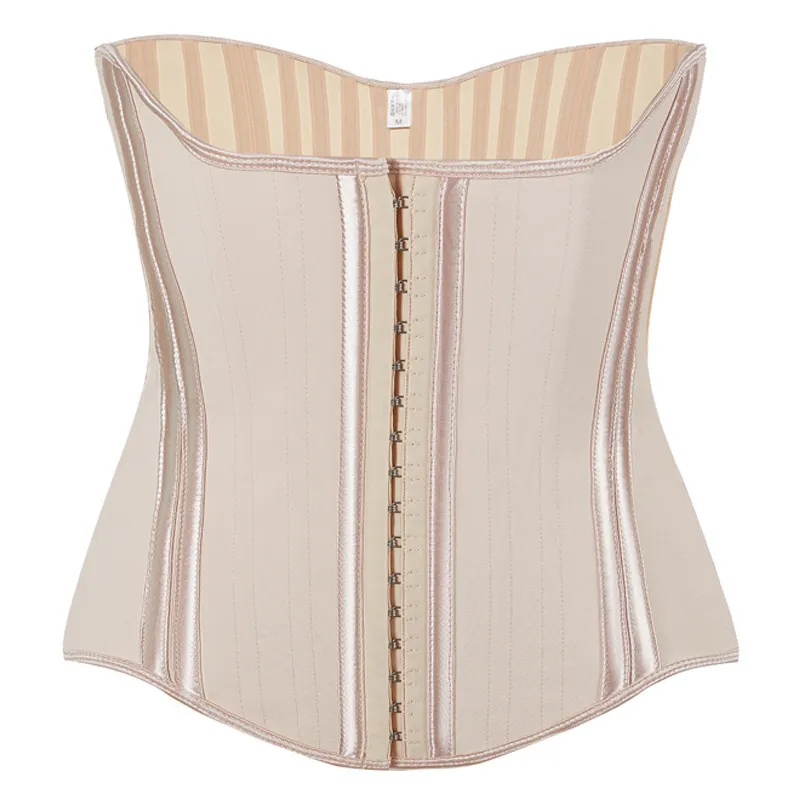 25 Steel Rib Latex Corset Shaping Artifact Lengthened - Skin Color