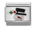 0556 Sh Snowman Black Hat