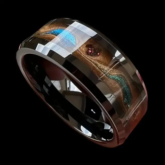 Men's Hip hop Color shifting Quicksand Ring That Doesn't Fade Black - Shop at LoveMi