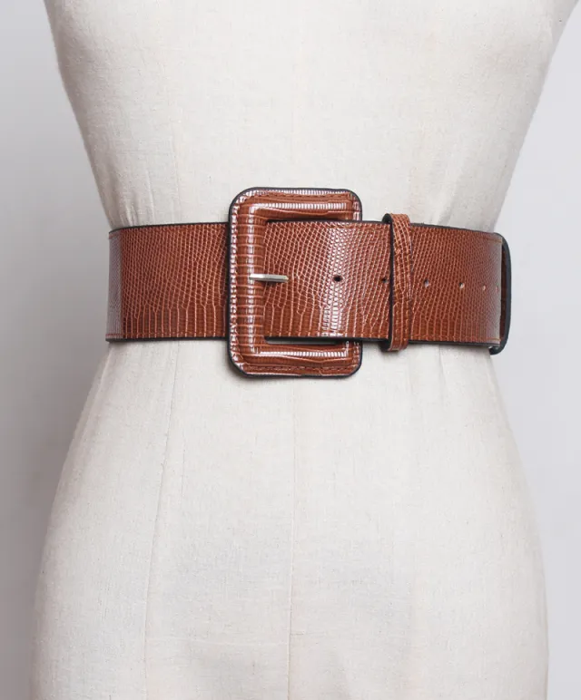 Simple Ladies Wide Belt Casual Versatile Decorative Camel - Shop at LoveMi