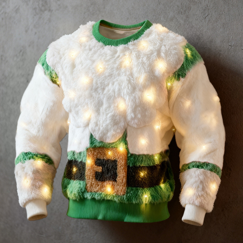 Cross-border Women's Clothing Amazon Independent Station Autumn And Winter Christmas Cute Hooded Sweatshirt Flannel Women's Long-sleeved Shirt