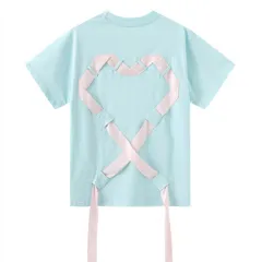 Women's Short-sleeved T-shirt Summer Dopamine Wear Design - Blue Long - View 1