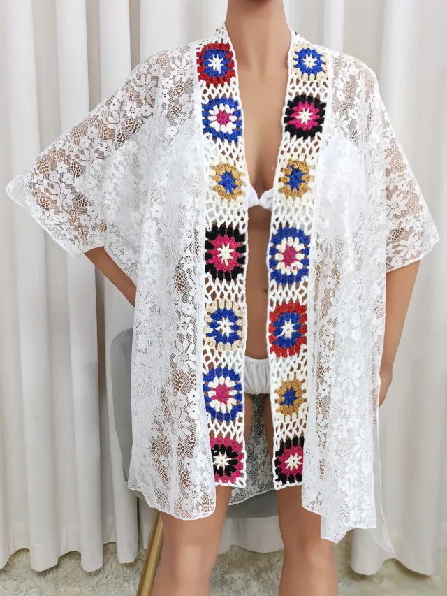 European And American Ladies Beach Cover up Color White - Shop at LoveMi