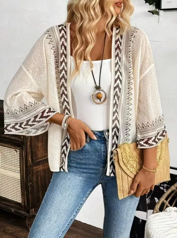 Casual Loose Top Women's Elegant Style Khaki - Shop at LoveMi