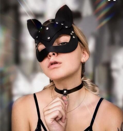 Cross-border Hot Sale Nightclub Charm Queen Fashion All-match Leather Shapewear Mask Decoration Belt Cummerbund Handcuffs Set