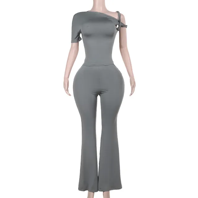 Temperament Leisure Jin Xiaomei Same Style Top Trousers Suit Women Gray - Shop at LoveMi