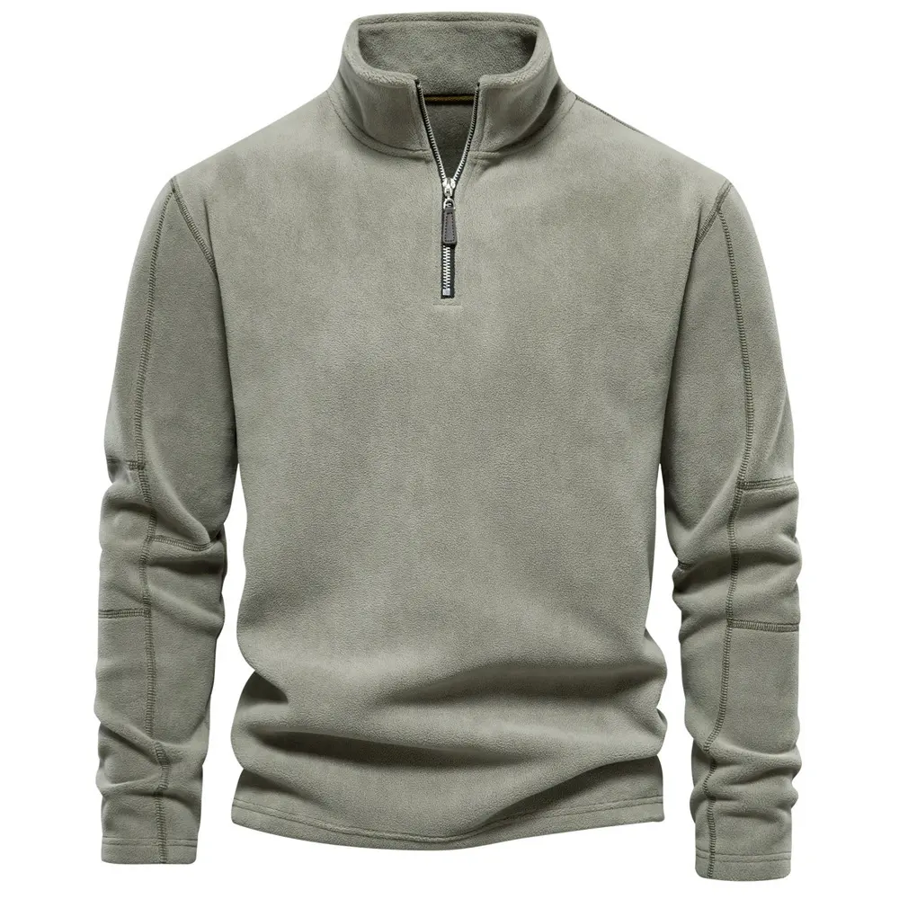 Men's Autumn and Winter New Stand Collar Half Zip