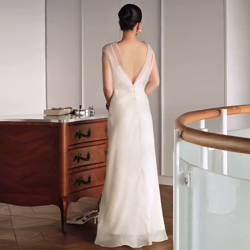 Sleeveless Back-Strap Maxi Dress, picture 4 of 5