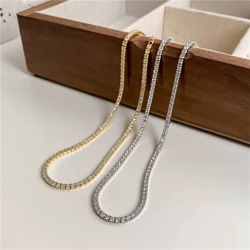Affordable Luxury, Old-money Style, High-end Rhinestone Clavicle Chain