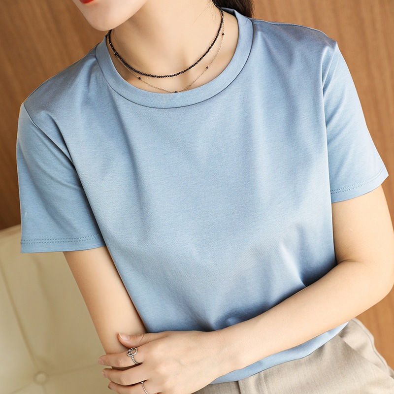 Sky Blue Round Neck