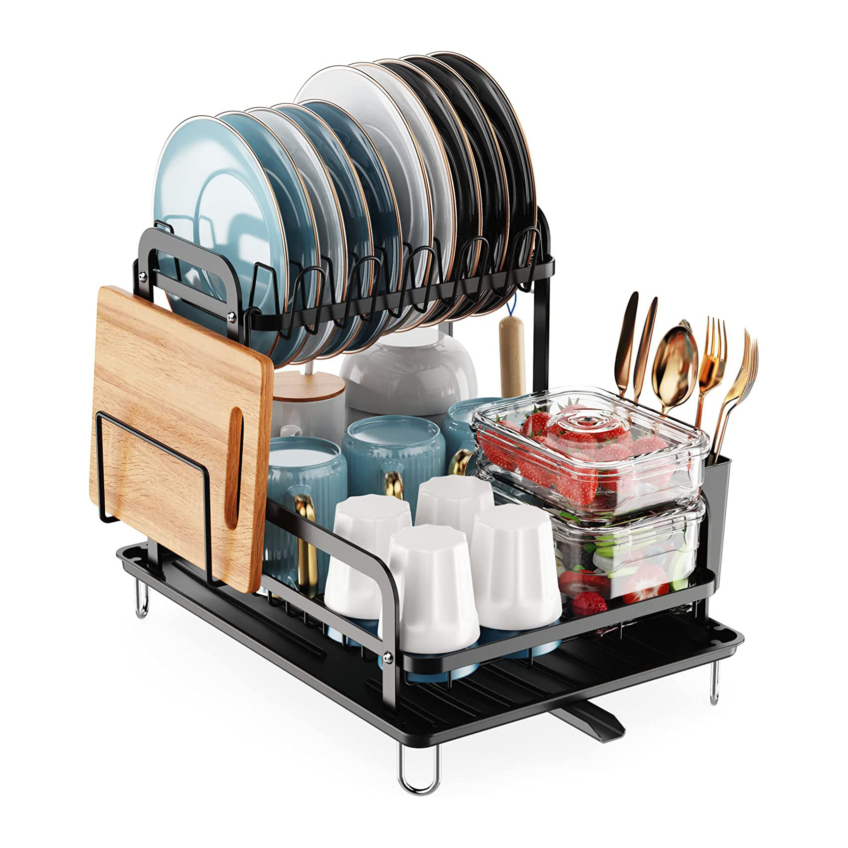 Home Kitchen Double-layer Draining Rack — foto 10