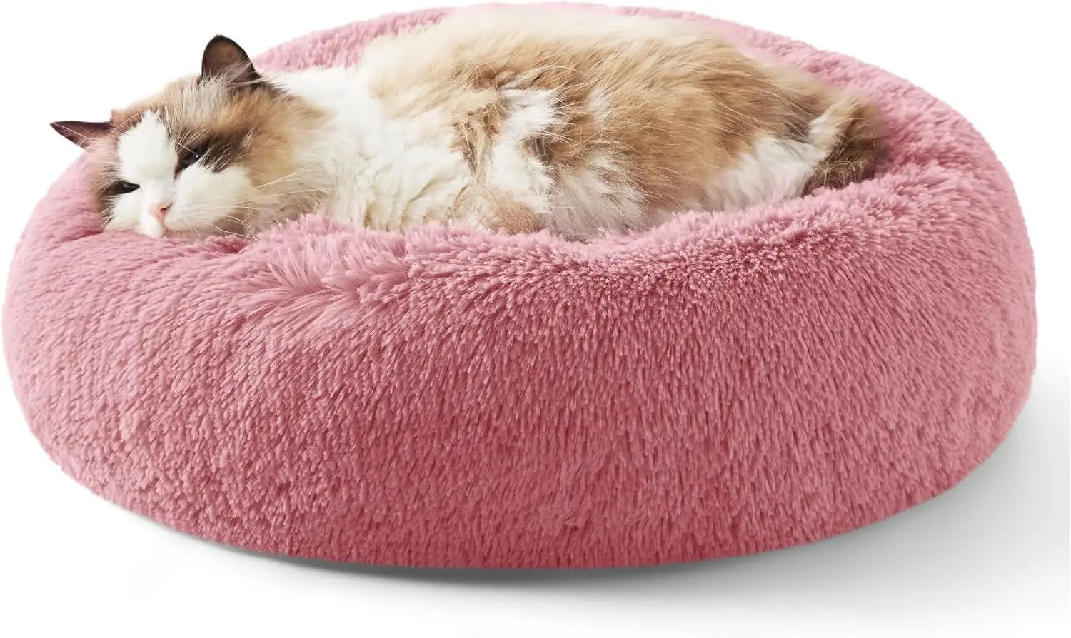 Indoor Solid Color Non-slip Round Fluffy Plush
