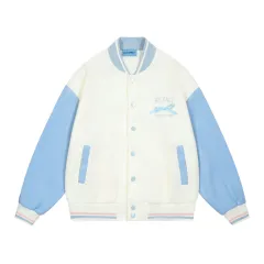 Couple Loose Design Niche Jacket - Blue - View 1