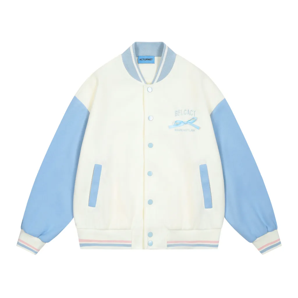 Couple Loose Design Niche Jacket - Blue