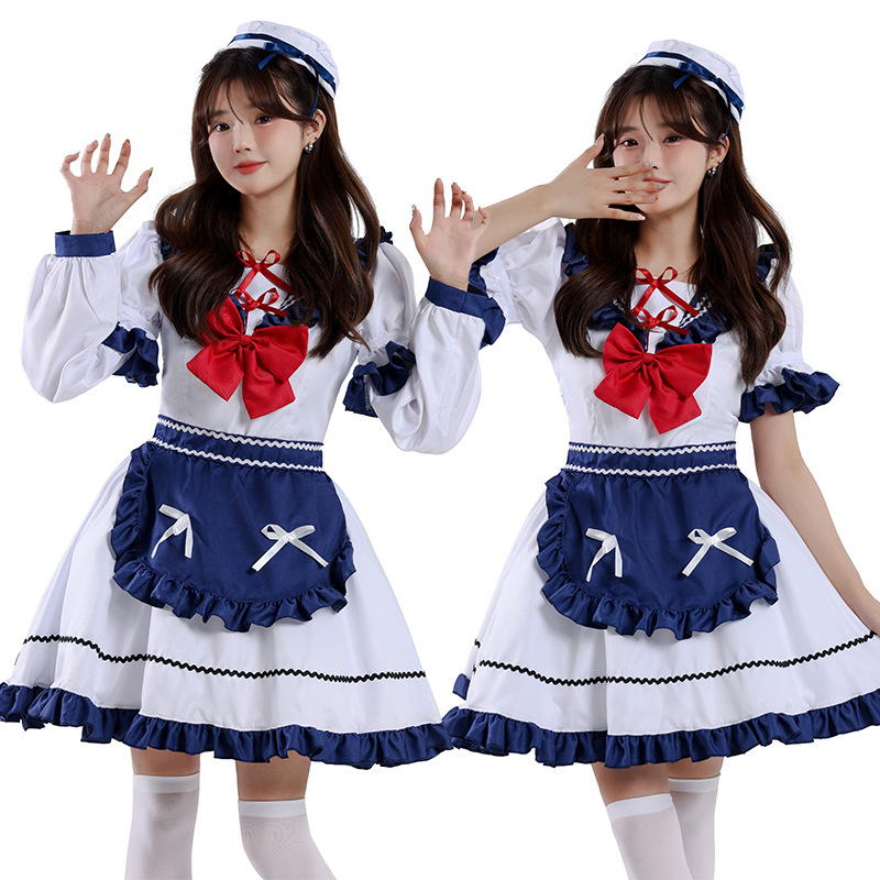 Women's Versatile Bow-tie Japanese-style Sailor Dress