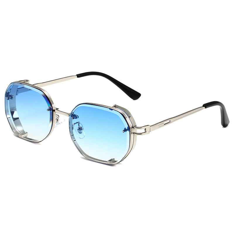 Silver Frame Gradient Blue