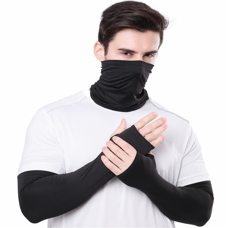 Sun-protective Sleeve And Neck Gaiter Combo (Royal blue