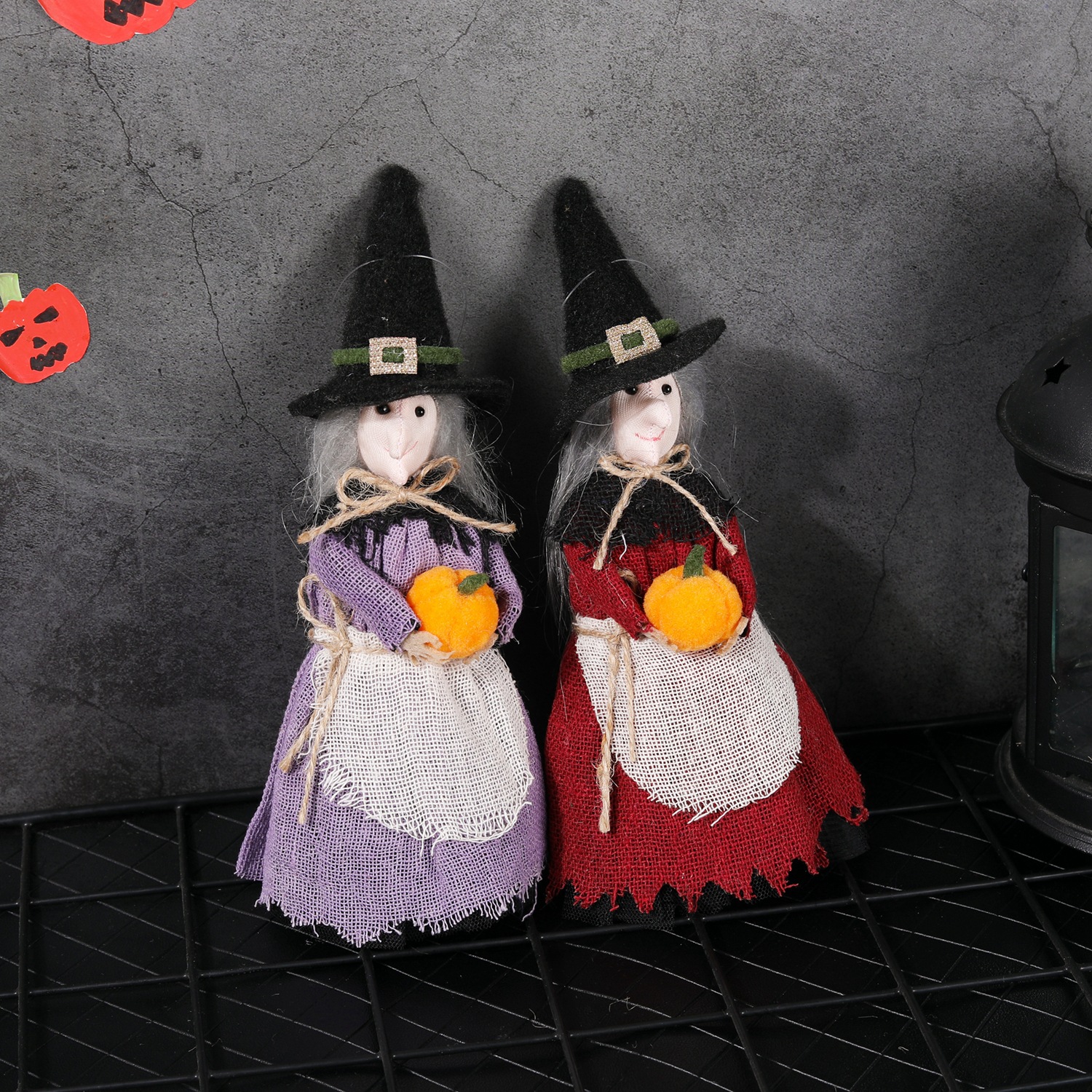 Halloween broom haunted house ceiling decoration witch