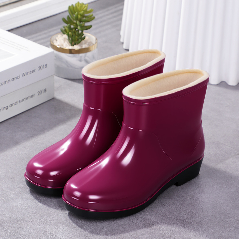 Fashionable Rain Boots For Women, Outdoor Wear Adult-sized Low-cut Waterproof 9