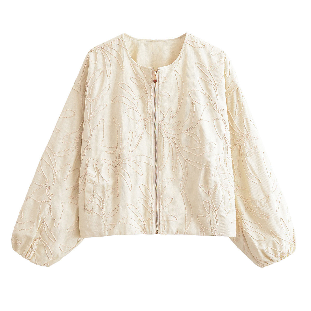 A Minimalist Embroidered Jacket, Accented With Thick Rope Detailing