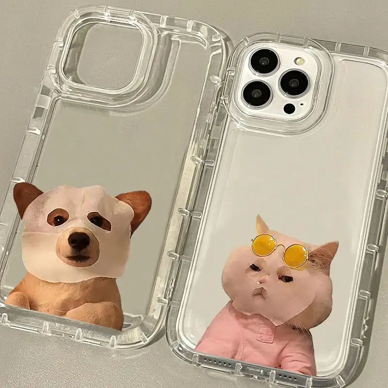 Cute Dog Themed Phone Case Transparent Air