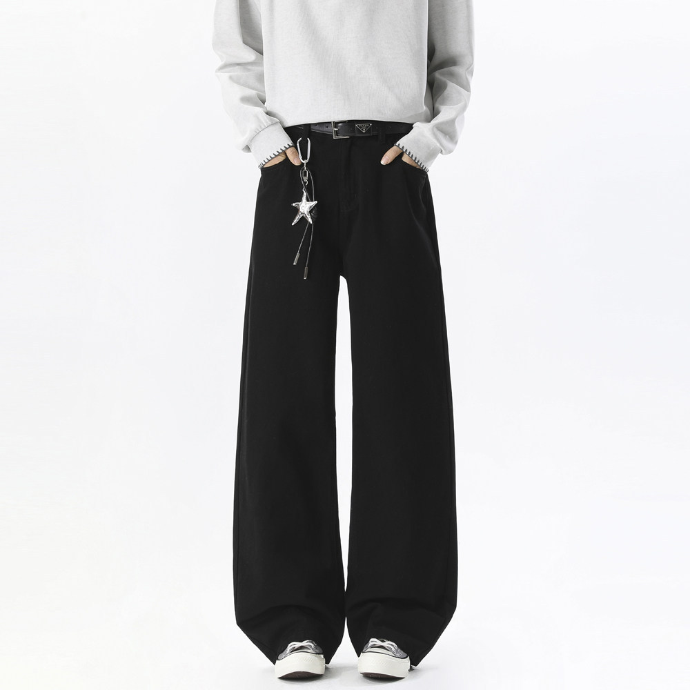 Solid-color Washed Casual Pants For Men — vue 9