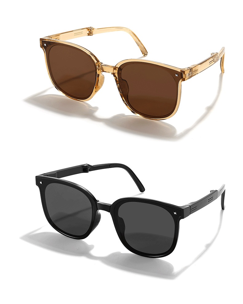 Fashionable Retro Sun Protection Folding Sunglasses - Image 15