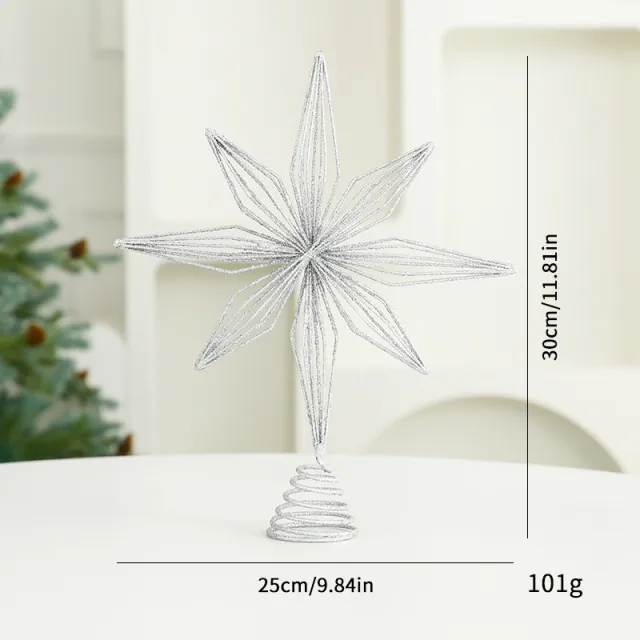 Eight Awn Star Champagne Christmas Decoration Ornaments Color 10 - Shop at LoveMi