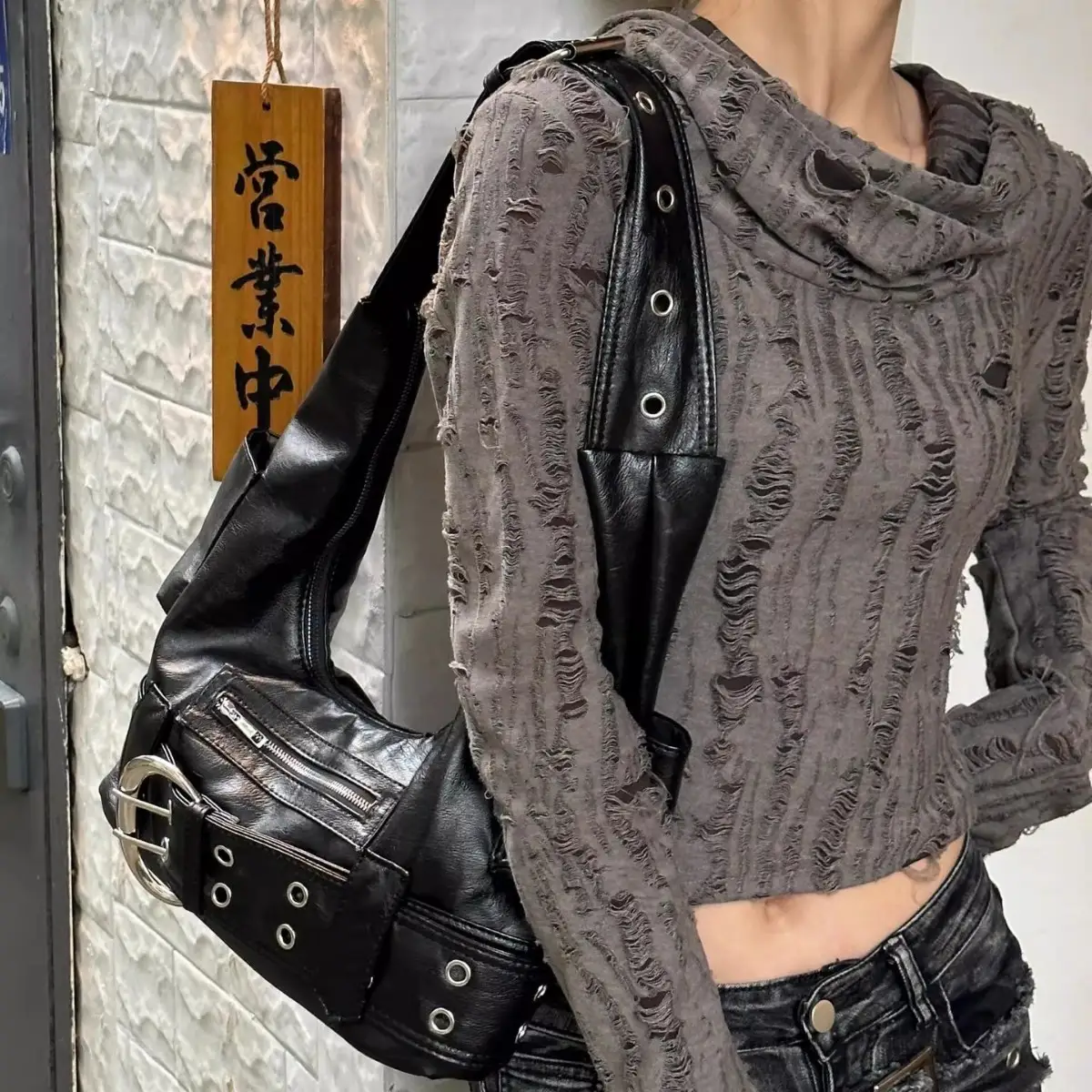 American-style Chic Underarm Bag In A Spicy-girl Vibe, Large Capacity And Super Versatile
