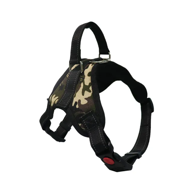 Explosion proof Medium Large Dog Pet Saddle Chest Strap Army Green Camouflage Color - Shop at LoveMi