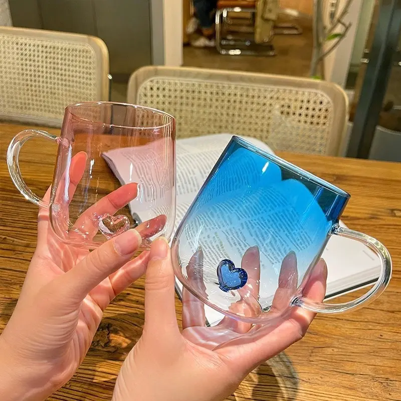 Gradient-colored Single-layer Glass Cup