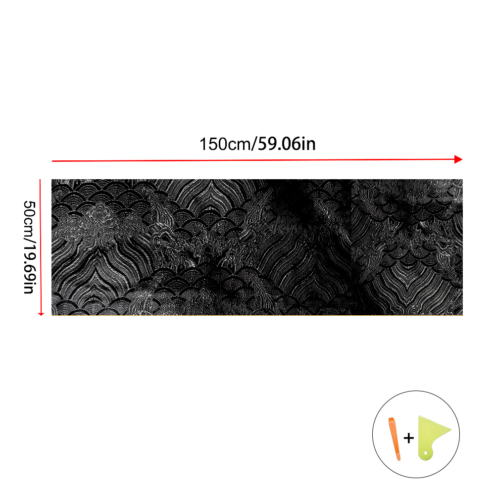 Creative Automotive Interior Renovation Patch – Black