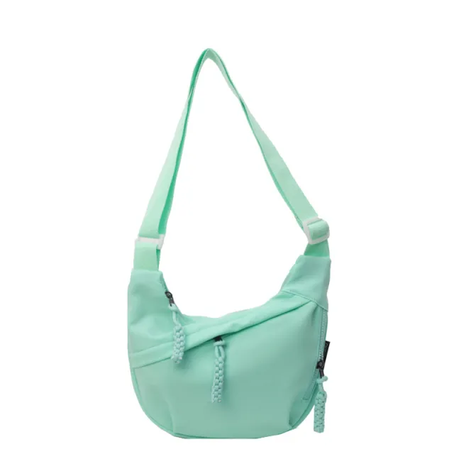 Summer Candy Color Nylon Bag Large Capacity Shoulder Dumpling Bag Ins Green - Shop at LoveMi