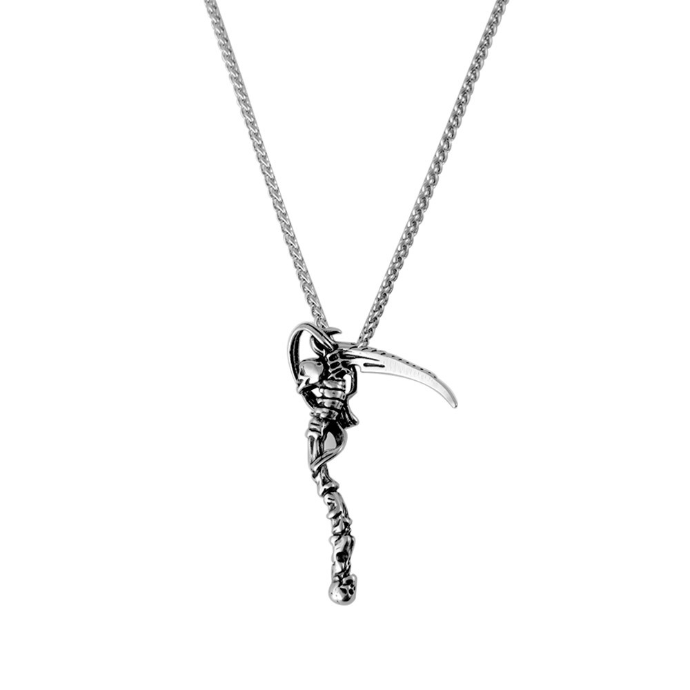 Men's Vintage Death God Titanium Steel Pendant Necklace