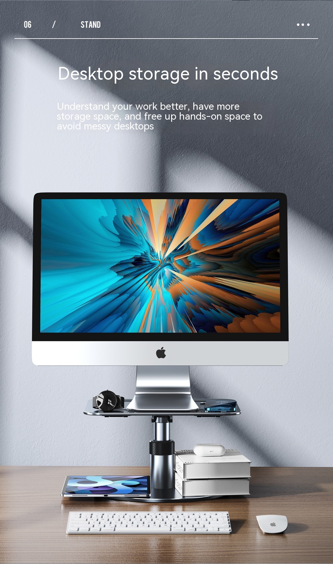 Mobile Folding Laptop Lifting Cooling Bracket - Image 4