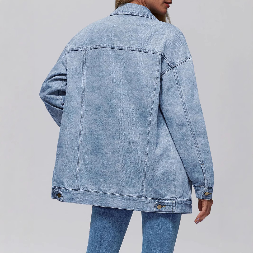 Womens Denim Jacket Long Sleeves