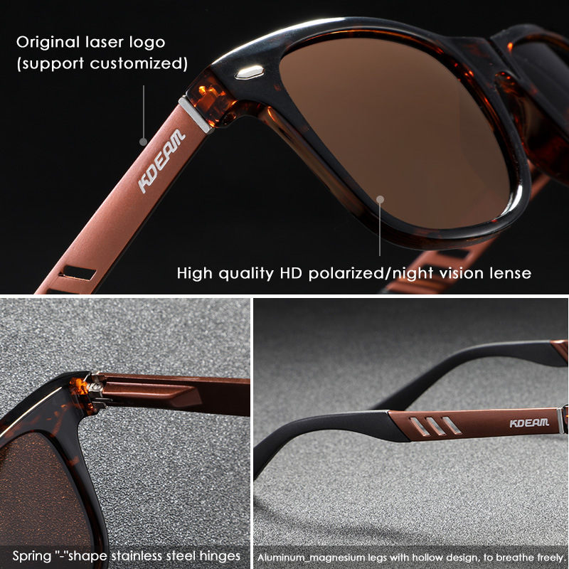 Polarized Metal Beach Vacation Glasses Color-changing Night Vision - Image 8
