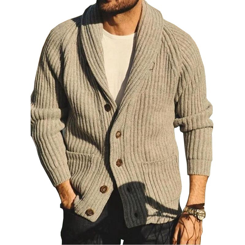 Lapel Long Sleeve Cardigan, picture 3 of 6