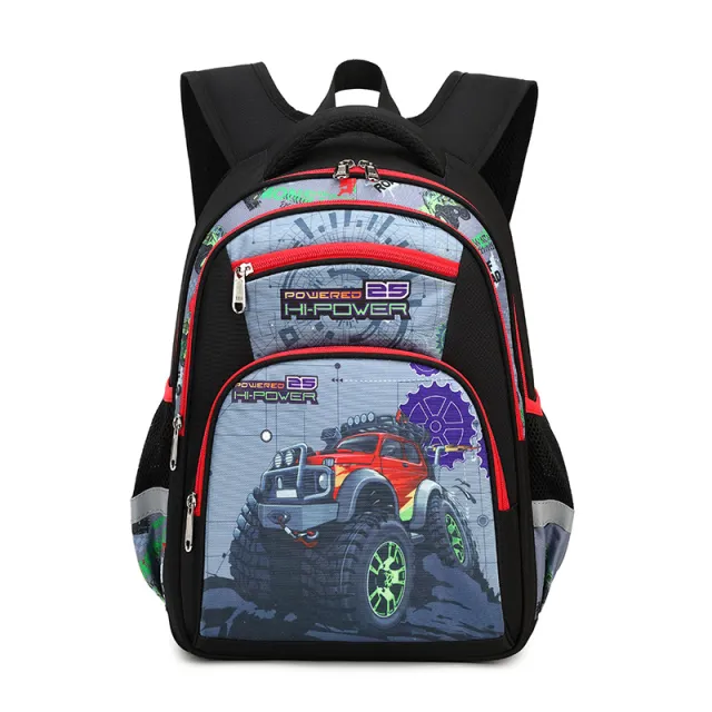 Primary School Boys Large Capacity Children's Backpack Space Schoolbag Truck 16 Inch - Shop at LoveMi