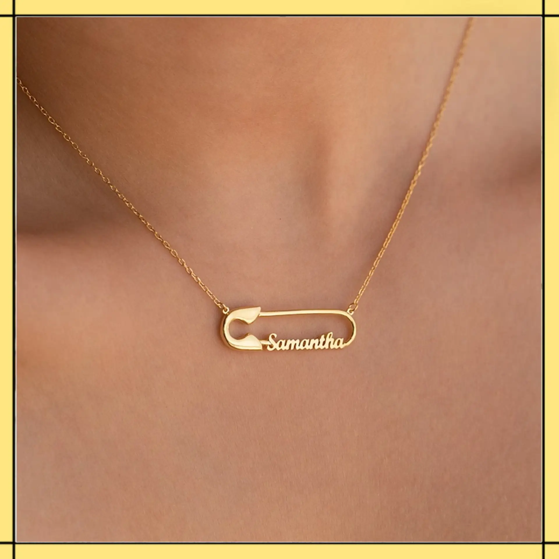 Fashion Stainless Steel Clip Necklace