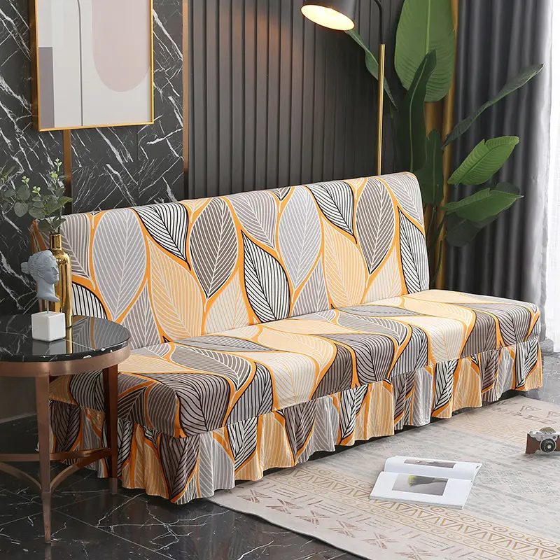 Stretch Slipcover For Armless Bed Full-Encasing Simple